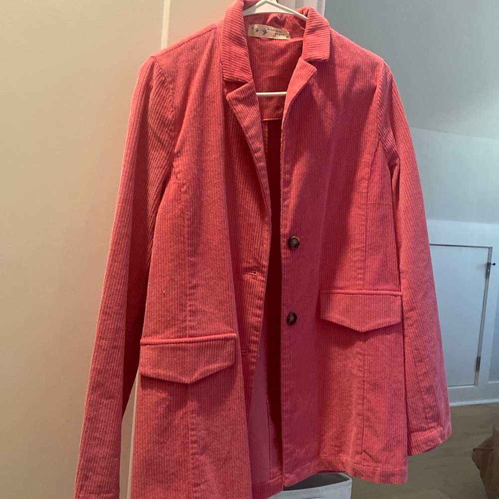 Blazer pink cute long